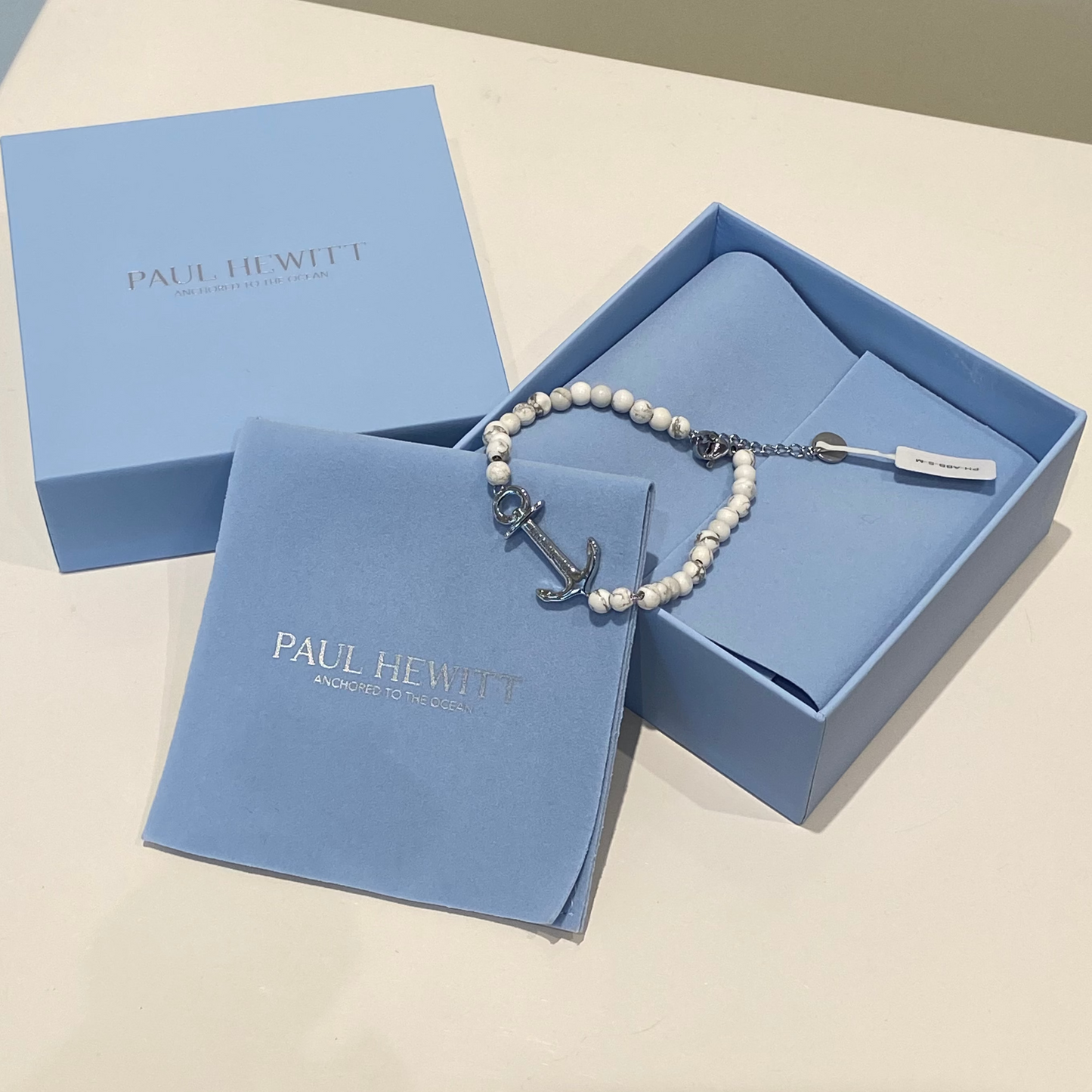 PAUL HEWITT Bracelet Anchor Spirit Marble Silver PH-ABB-S-M