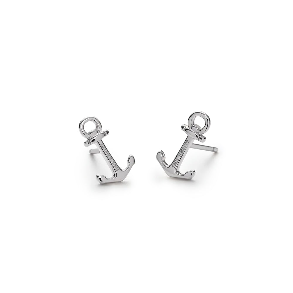 PAUL HEWITT The Anchor Stud Earrings Silver - Marinium PH-JE-0163