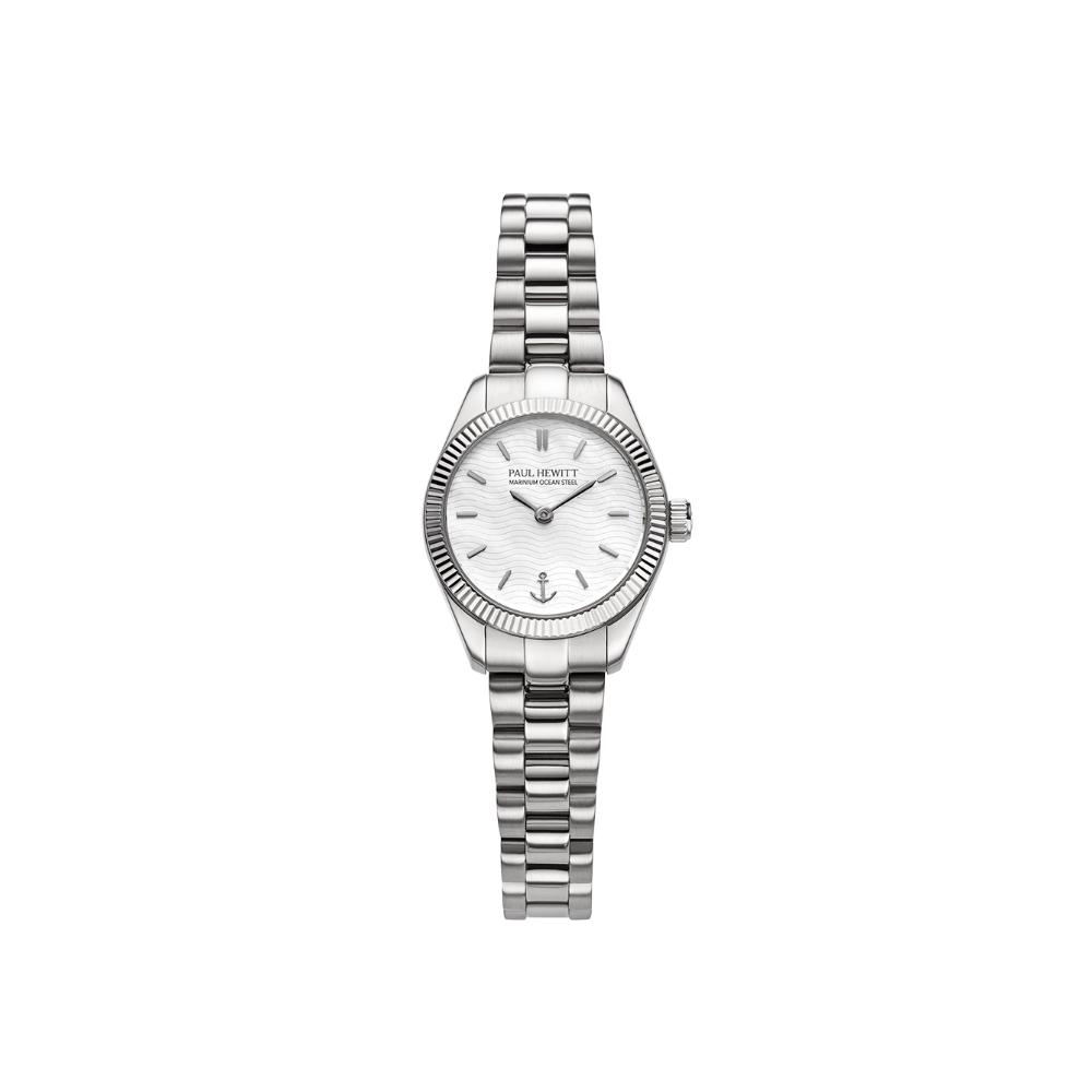 PAUL HEWITT Petit Soleil Round Watch Silver White PH-W-1181