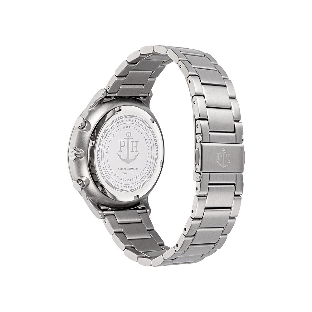 PAUL HEWITT Chrono Watch Silver White PH004014 - PAUL HEWITT Hong Kong