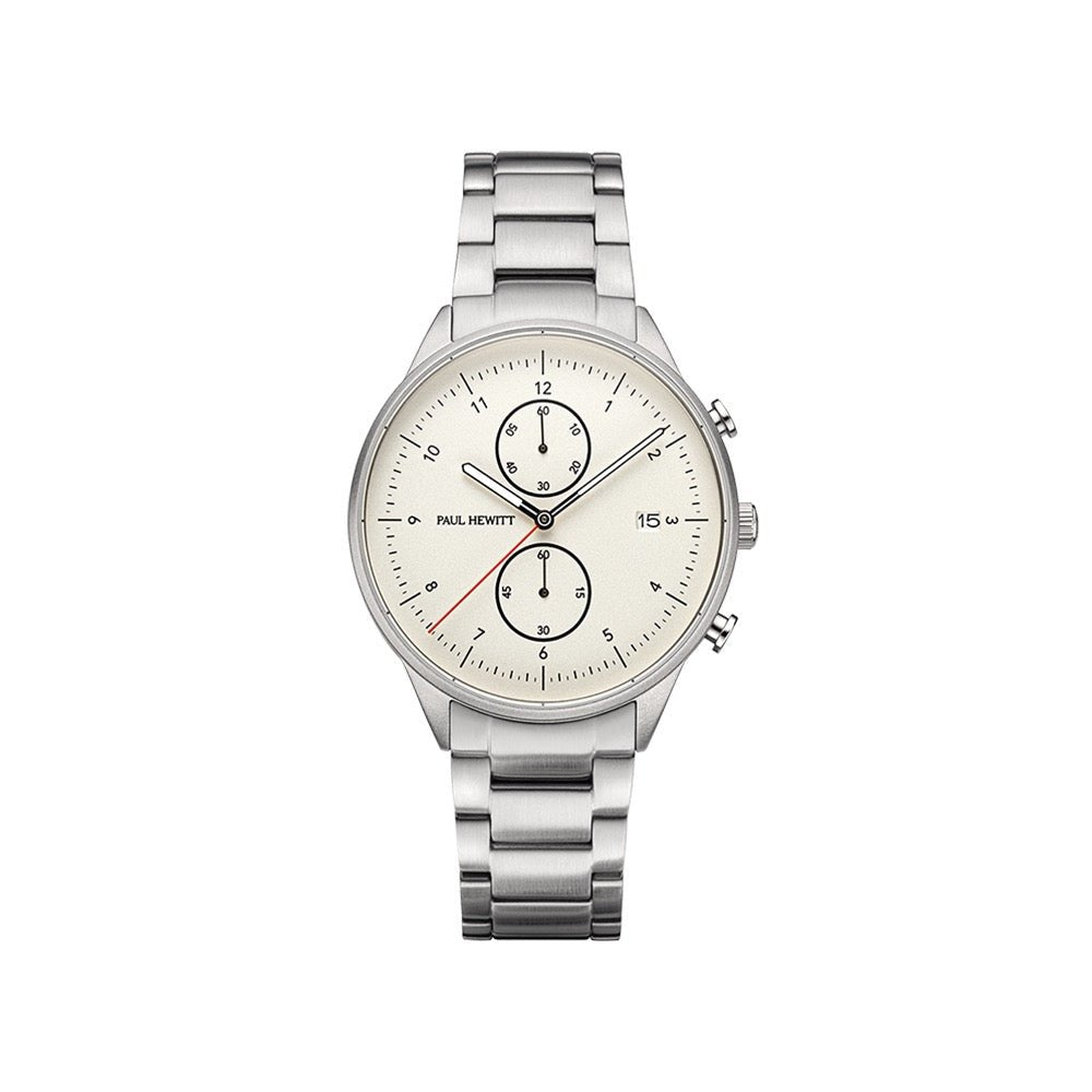 PAUL HEWITT Chrono Watch Silver White PH004014 - PAUL HEWITT Hong Kong