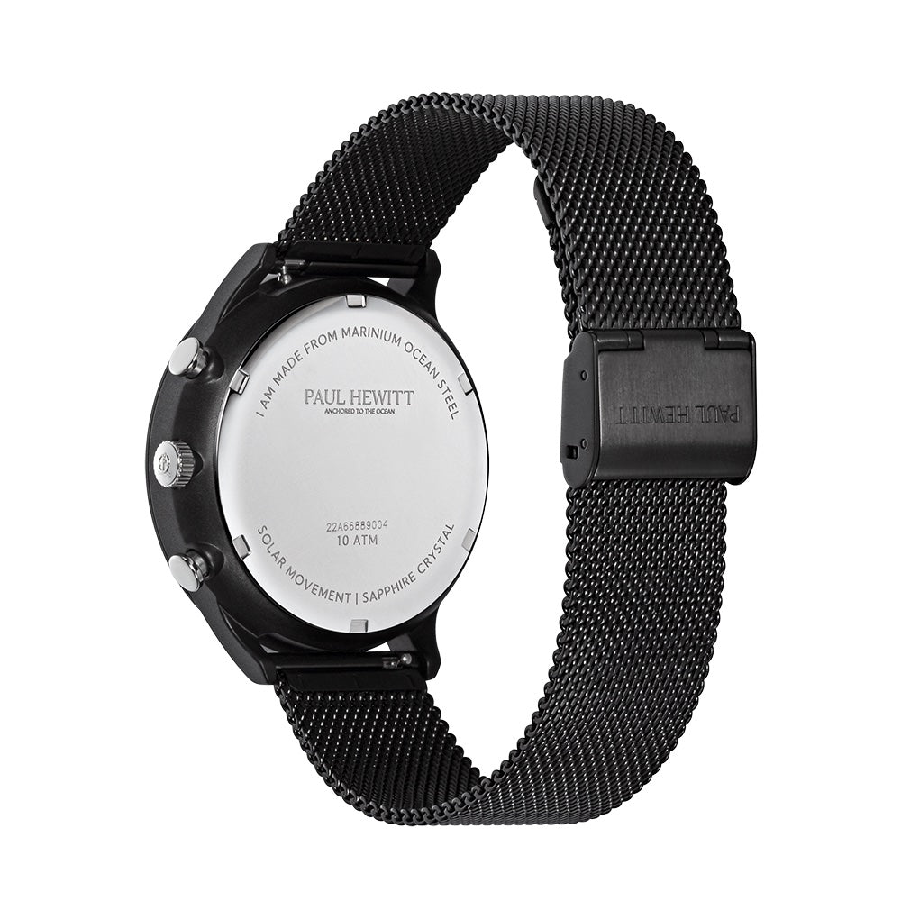 PAUL HEWITT Watch Chrono Black White PH - W - 0300 - PAUL HEWITT Hong Kong