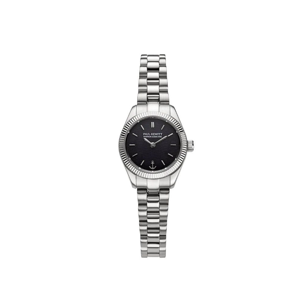 PAUL HEWITT Petit Soleil Round Watch Silver Balck PH-W-1183
