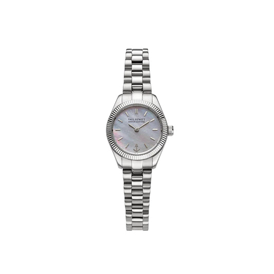 PAUL HEWITT Petit Soleil Round Watch Silver Pearl PH-W-1181
