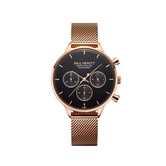 PAUL HEWITT Watch Oceanpulse Rose Gold Black PH-W-0306