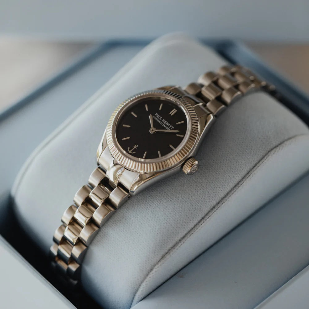 PAUL HEWITT Petit Soleil Round Watch Silver Balck PH-W-1183