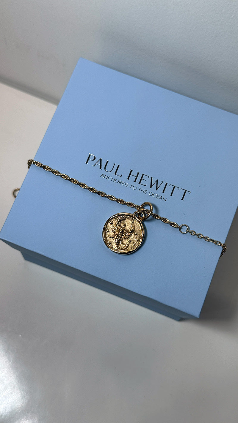 捆綁優惠! Rope Chain Bracelet + Zodiac Charm (Gold)